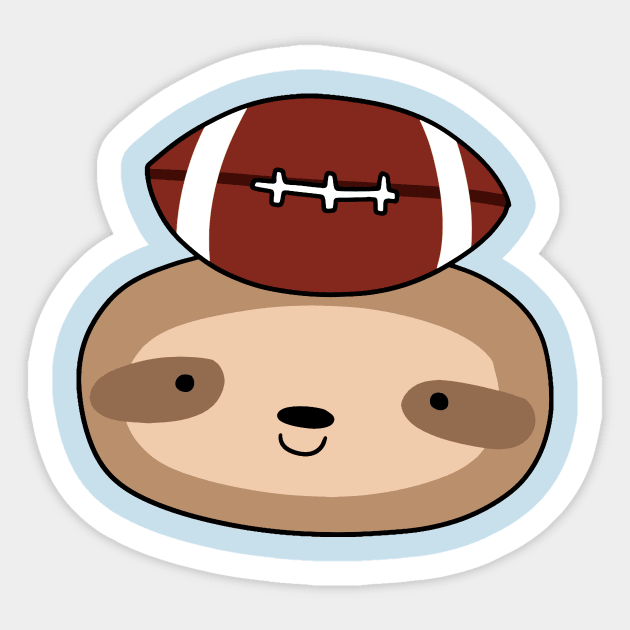 Football Sloth Face Sticker by saradaboru